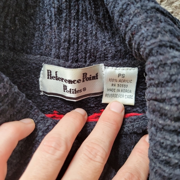 Vintage Reference Point Petites Woman's Size Petite Small Red Black - Picture 2 of 5